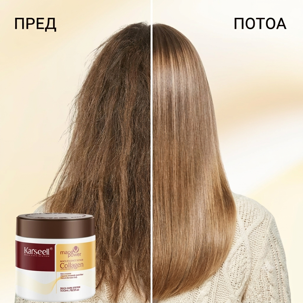 Karseell Маска – Колагенски Третман Што Ја Штити Твојата Коса 500 ml